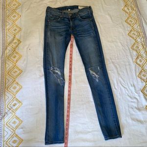 EUC rag & bone skinny jeans Sz 24